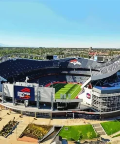 Mile High Stadium In Denver Diamond Painting