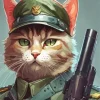 Military Cat Diamond Painting