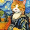 Mona Lisa Cat Art Diamond Painting