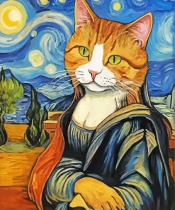 Mona Lisa Cat Art Diamond Painting