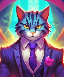 Mr Cat Diamond Painting