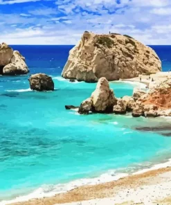 Paphos Beach Diamond Painting