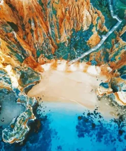 Parai Do Camilo Portugal Beach Diamond Painting