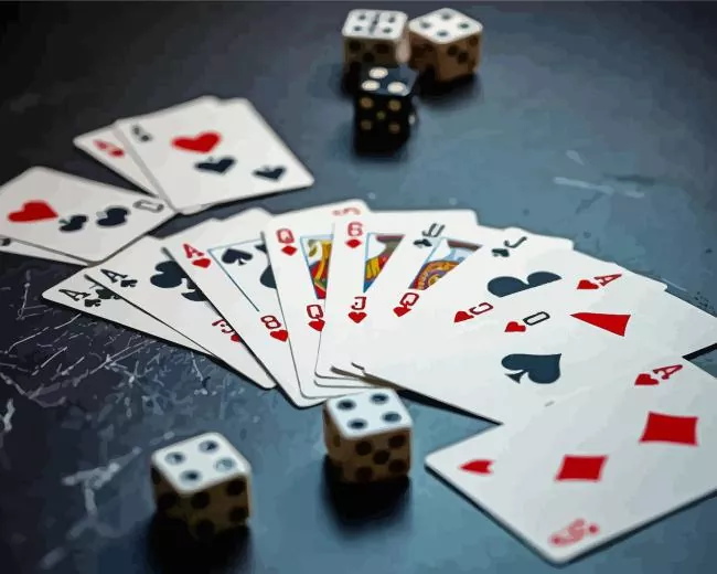 Poker Cards Diamond by Numbers Poker Cards Diamond Painting