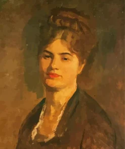 Portrait Of Zettine Urechia By Grigorescu Diamond Painting