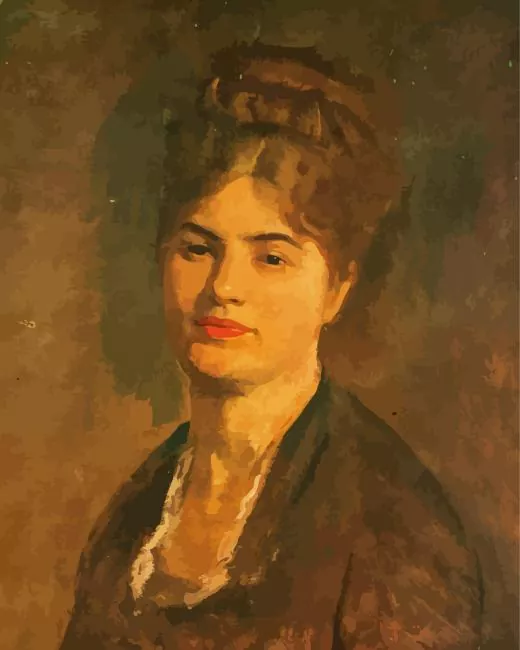 Portrait of zettine urechia by Grigorescu Diamond With Numbers Portrait Of Zettine Urechia By Grigorescu Diamond Painting