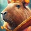 Queen Capybara Diamond Painting