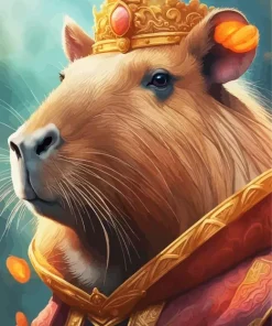 Queen Capybara Diamond Painting