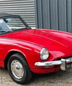 Red 1970 Triumph Spitfire Diamond Painting