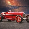 Red Old Race Car Diamond Painting