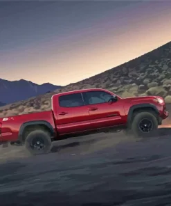 Red Toyota Tacoma Diamond Painting