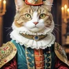 Renaissance Cat Diamond Painting