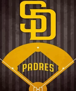San Diego Padres Logo Diamond Painting
