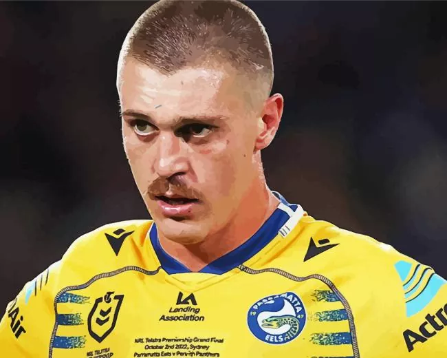 Shaun lane football player Diamond By Numbers Shaun Lane Football Player Diamond Painting