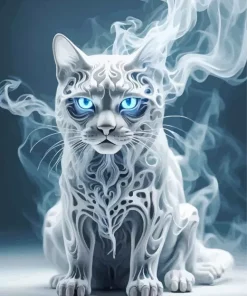 Smoke Cat Diamond Painting