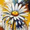 Splatter Chamomile Flower Diamond Painting