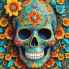 Sugar Skull Mask Diamond Painting