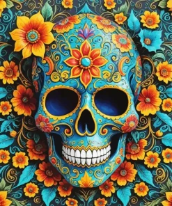 Sugar Skull Mask Diamond Painting