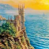 Sunrise And Castle Art Diamond Painting