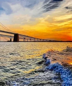 Sunset Chesapeake Bay Diamond Painting