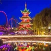 Tivoli Gardens By Night Diamond Painting