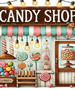 Vintage Candy Shop Diamond Painting