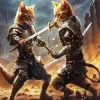 Warrior Cats Fighting Diamond Painting
