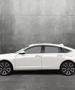 White Car Honda Accord Diamond Painting