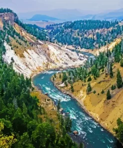 Yellowstone River Landscape Diamond Painting