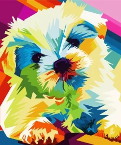Abstract Colorful Maltese Diamond Painting