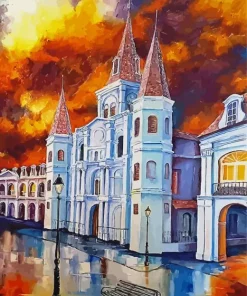 Abstract St Louis Cathedral Diamond Painting