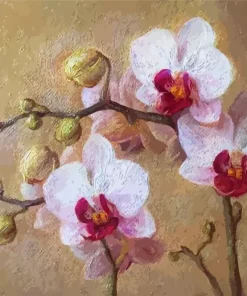 Abstract Orchid Flowers Diamond Painting