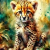 Aesthetic Baby Cheetah Diamond Painting