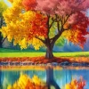Aesthetic Fall Nature Art Diamond Painting
