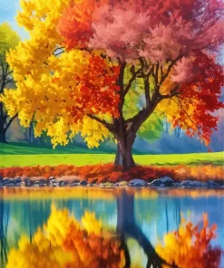 Aesthetic Fall Nature Art Diamond Painting