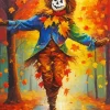 Aesthetic Fall Scarecrow Diamond Painting
