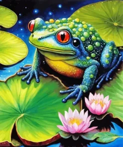 Aesthetic Frog Diamond Painting