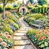 Aesthetic Garden Path Diamond Painting