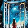 Aesthetic Girl Window Art Diamond Painting