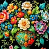 Aesthetic Rosemaling Art Diamond Painting