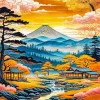 Aesthetic Scenery Of Village Art Diamond Painting