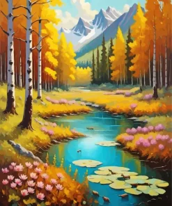 Aesthetic Scottish Valley Art Diamond Painting