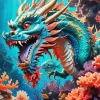 Aesthetic Sea Dragon China Art Diamond Painting