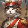 Aesthetic Soldier Cat Art Diamond Painting