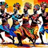 African Dancers Diamond Painting