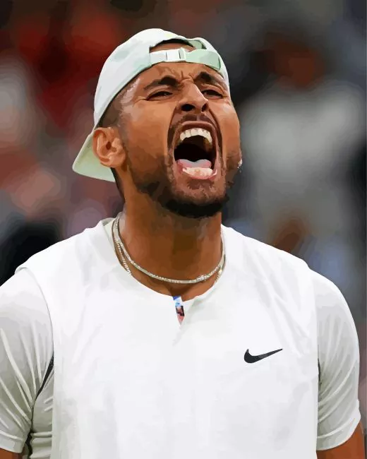 australian tennis player nick kyrgios Diamond With Numbers Australian Tennis Player Nick Kyrgios Diamond Painting