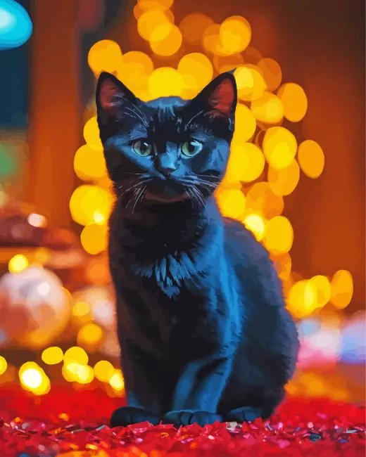 baby bombay cat Diamond With Numbers Baby Bombay Cat Diamond Painting