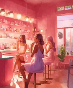 Beauty Salon Illustration Diamond Painting