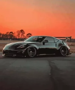 Black 370z Car Diamond Painting