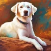 Blonde Labrador Diamond Painting